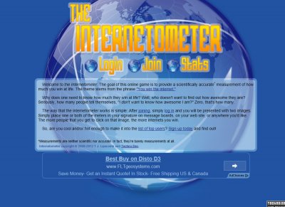 The Internetometer