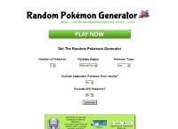 Random Pokemon Generator