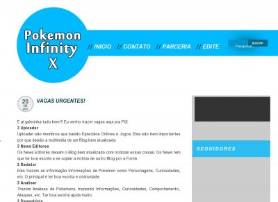 ...:::Pokémon Infinity X::...1 ano com você...::Vesion 2.0::...