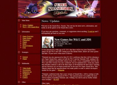 Super Smash Bros. Fansite